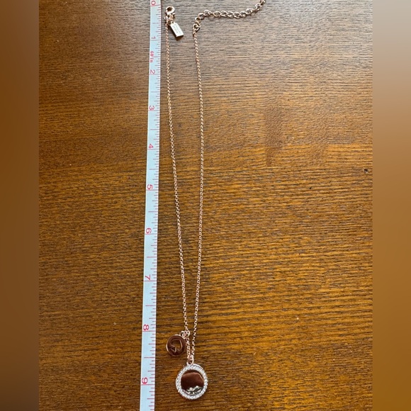 Kate Spade New York "Spot The Spade" Pave Pendant Necklace in Rose Gold NWT - Picture 5 of 13